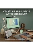 logitech K380s Pebble Keys 2 Çoklu Cihaz Özellikli Bluetooth Türkçe Q Klavye - Pembe thumbnail 3