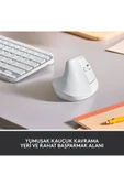 logitech Lift Sessiz Kablosuz Ergonomik Dikey Mouse - Beyaz 910-006475 thumbnail 2
