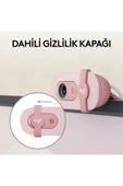 logitech BRIO 100 Full HD 1080p Gizlilik Kapaklı Mikrofonlu Web Kamerası - Pembe thumbnail 4