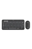 logitech Pebble 2 Combo Çoklu Sessiz Kablosuz Türkçe Q Klavye Mouse Seti - Grafit 920-012245 - 1