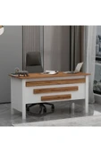 Betroya Orion Ofis Makam Çalışma Masası Beyaz Kemençe (Sandalye Dahil Değildir) - 1