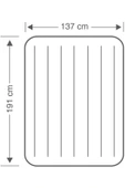 Intex Çift Kişilik Şişme Yatak Kamp Ve Misafir Yatağı 137x191x25 Cm - 4
