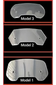 MASTERPOL TVS uyumlu Deflektör Rüzgar Saptırıcı Siperlik Şeffaf Motor Camı Cam Uzatma MODEL 2 thumbnail 6