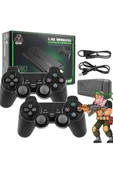 2.4g Uyumlu Kablosuz Çift Kol Atari Retro 20000 Oyun Game Stick thumbnail 2