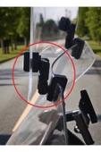 MASTERPOL TVS uyumlu Deflektör Rüzgar Saptırıcı Siperlik Şeffaf Motor Camı Cam Uzatma MODEL 2 - 4