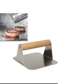 Özbir Çelik Smash Burger Hamburger Presi 16 Cm Kare 304 Kalite - 1
