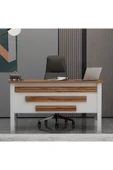 Betroya Orion Ofis Makam Çalışma Masası Beyaz Kemençe (Sandalye Dahil Değildir) - 6