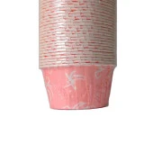 Cupcake/Muffin /Suffle Kek Kapsülü Pembe Kurdela Desenli - 1