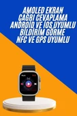 Akıllı Saat Çok Fonksiyonlu Unısex Sosyal Medya Girişli Bluetooth Bağlantılı thumbnail 2