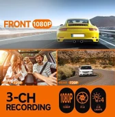 Leerfei 2 Kameralı Araç İçi Kamera Sd Kart Destekli Kamera Q301 - (Hafıza Kartı Dahil Değildir) - 3