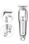 Paslanmaz Çelik Bıçaklı Kablosuz Şarjlı Dijital Göstergeli Tıraş Makinesi thumbnail 2