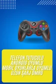 Kablosuz Oyun Kolu Bluetooth Joystick Gamepad Android Uyumlu thumbnail 2