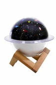 Aromaterapi Hava Nemlendirici Gece Lambası Uzay Model Satürn Oda Kokusu thumbnail 5