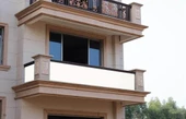 Ceylan Home Balkon Demiri Perdesi Bağcıklı Her Ölçüde Özel Dikim Krem - 5