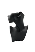 Polyester Malzeme Siyah Renk 28 / 18 cm Takı Sergileme Mankeni thumbnail 2