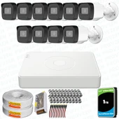 Provzen Hikvision 11 Kameralı Full HD Geniş Açı Güvenlik Kamerası 1TB Olay Anında bildirim thumbnail 1