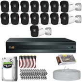 RİVO Dcam 15 Kameralı 40 Metre Gece Görüşlü Set 1TB 7/24 Hdd thumbnail 1