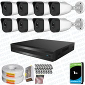 Provzen RV HiLook 8 Kameralı Full HD Geniş Açı Güvenlik Kamerası - 1