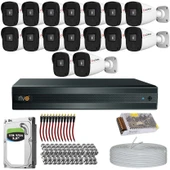 RİVO Dcam 16 Kameralı 40 Metre Gece Görüşlü Set 1TB 7/24 Hdd - 1