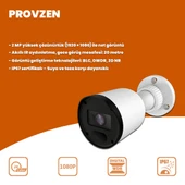 Provzen Rivo 10 Kameralı Geniş Açı Gece Görüşlü Güvenlik Kamerası - 2