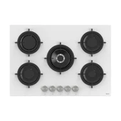 Ferre 2'li Beyaz Cam Ankastre Set Flowart QMS63CB Turbolu - RS036 Woklu 75CM Ocak thumbnail 2