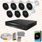 Provzen Rivo 7 Kameralı Geniş Açı Gece Görüşlü Güvenlik Kamerası thumbnail 1