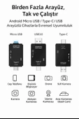 Çok Fonksiyonlu 6 in 1 OTG Kart Okuyucu Telefon Tablet PC Uyumlu - 6