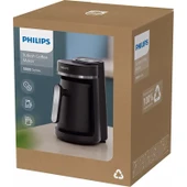 Philips HDA150/61 5000 Serisi Türk Kahvesi Makinesi, Közde Türk Kahvesi Pişirme Fonksiyonu, Kullanımı Kolay Dokunmatik Tuşlar Siyah & Metal, thumbnail 3