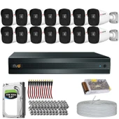 RİVO Dcam 14 Kameralı 40 Metre Gece Görüşlü Set 1TB 7/24 Hdd - 1