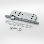 Oda Kapısı Gömme Kilit 18 x 45mm Göbek Ölçülü Metal İç Kapı Kilidi 1 Anahtarlı Dayanıklı Montaj Seti thumbnail 5