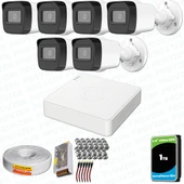 Provzen Hikvision 6 Kameralı Full HD Geniş Açı Güvenlik Kamerası 1TB Olay Anında bildirim thumbnail 1