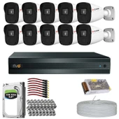 RİVO Dcam 10 Kameralı 40 Metre Gece Görüşlü Set 1TB 7/24 Hdd - 1