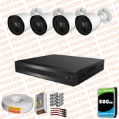 Provzen Rivo 4 Kameralı Geniş Açı Gece Görüşlü Güvenlik Kamerası thumbnail 1