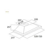 Ukınox Drone 52 cm Gömme Aspiratör thumbnail 2