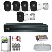 RİVO Dcam 5 Kameralı 40 Metre Gece Görüşlü Set 1TB 7/24 Hdd thumbnail 1