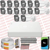 Provzen Hikvision ColorVu Full HD 14 Kameralı Gece Renkli Güvenlik Kamerası Olay Anında bildirim thumbnail 1