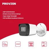 Provzen Hikvision 8 Kameralı Full HD Geniş Açı Güvenlik Kamerası 1TB Olay Anında bildirim thumbnail 2