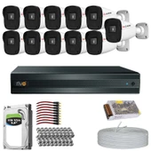 RİVO Dcam 11 Kameralı 40 Metre Gece Görüşlü Set 1TB 7/24 Hdd thumbnail 1