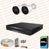 Provzen Rivo 2 Kameralı Geniş Açı Gece Görüşlü Güvenlik Kamerası thumbnail 1