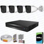 Provzen RV HiLook 4 Kameralı Full HD Geniş Açı Güvenlik Kamerası thumbnail 1