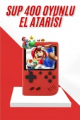 Nostalji Oyunlu Mini Atari Gamebox 400 Oyunlu El Atarisi thumbnail 1