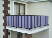Ceylan Home Balkon Demiri Perdesi Kuş Gözü Her Ölçüde Özel Dikim Mavi - 1