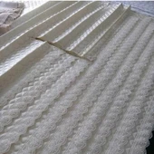 Ceylan Home Dolap İçi Kapitone Ölçü Seçenekli Raf Örtüsü BEYAZ - 2