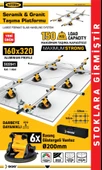 SGS941 - Seramik Granit Fayans Taşıma Vantuzu Platformu 160 x 320 cm - 2