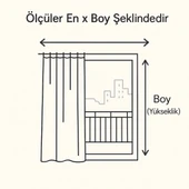 GENCER Home Balkon Perdesi Bağcıklı Ölçü Seçenekli Düz Koyu Gri - 2