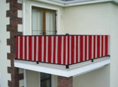 Ceylan Home Balkon Demiri Perdesi Kuş Gözü Her Ölçüde Özel Dikim Kırmızı - 2