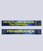 Fenerbahçe Orijinal Lisanslı Ne Mutlu Seni Sevene Atkı thumbnail 1