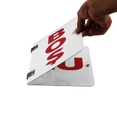 ADR Metal BOŞ- DOLU Uyarı Levhası 40x30 cm Reflektörlü Parlayan Katlanır Uyarı Levha 1 Adet thumbnail 5