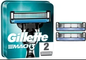 Gillette Mach3 Yedek Erkek Tıraş Bıçağı 2'li - Diş Beyazlatıcı Köpük Hediye thumbnail 1