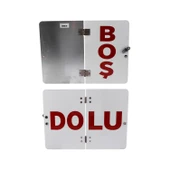 ADR Metal BOŞ- DOLU Uyarı Levhası 40x30 cm Reflektörlü Parlayan Katlanır Uyarı Levha 1 Adet thumbnail 1